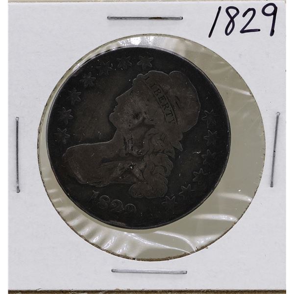 1829 Capped Bust Half Dollar Coin