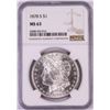 Image 1 : 1878-S $1 Morgan Silver Dollar Coin NGC MS63