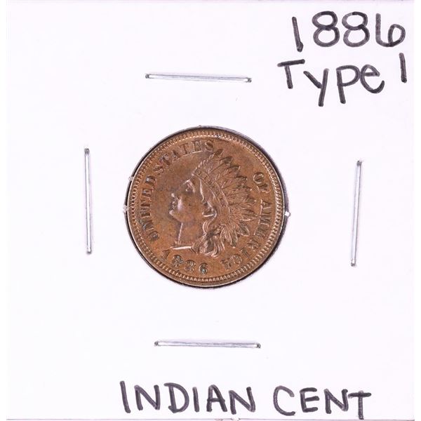 1886 Type 1 Indian Head Cent Coin