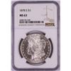 Image 1 : 1878-S $1 Morgan Silver Dollar Coin NGC MS63