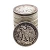 Image 2 : Roll of (20) Assorted Date Walking Liberty Half Dollar Coins Circulated
