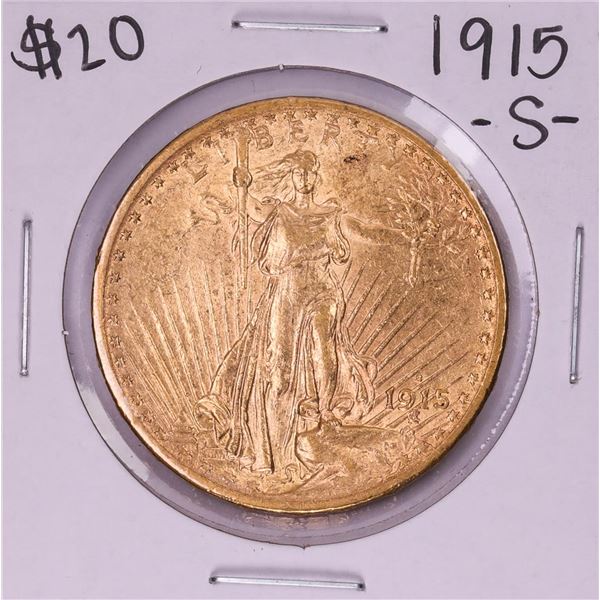 1915-S $20 St. Gaudens Double Eagle Gold Coin