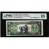 Image 1 : 1935E $1 Silver Certificate Note Offset Printing Error Fr.1614 PMG Very Fine 25