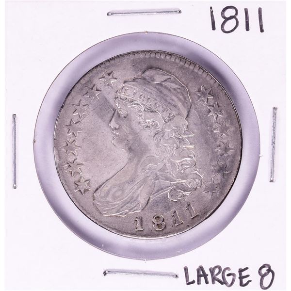 1811 Large 8 Capped Bust Half Dollar Coin