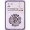 Image 1 : 1964 Proof Kennedy Half Dollar Coin NGC PF69