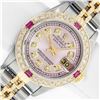 Image 1 : Rolex Ladies Two Tone Ice Pink Diamond & Ruby Datejust Wristwatch