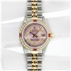 Image 3 : Rolex Ladies Two Tone Ice Pink Diamond & Ruby Datejust Wristwatch