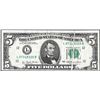 Image 1 : 1977 $5 Federal Reserve Gutter fold Error Note San Francisco