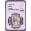 Image 1 : 1883-CC $1 Morgan Silver Dollar Coin NGC MS63