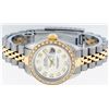 Image 7 : Rolex Ladies Two Tone Silver Diamond Datejust Oyster Perpetual Wristwatch