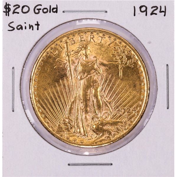 1924 $20 St Gaudens Double Eagle Gold Coin