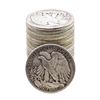 Image 2 : Roll of (20) Assorted Date Walking Liberty Half Dollar Coins Circulated