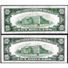 Image 2 : Lot of 1934B & 1934D $10 Federal Reserve Notes