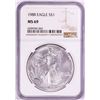 Image 1 : 1988 $1 American Silver Eagle Coin NGC MS69
