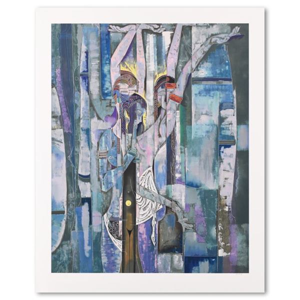 Lu Hong "Summer Rain" Limited Edition Serigraph On Paper