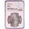 Image 1 : 1881-S $1 Morgan Silver Dollar Coin NGC MS61 Nice Toning