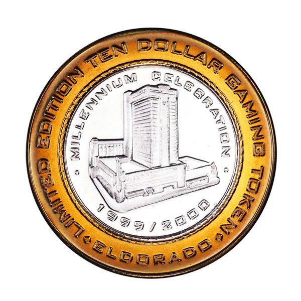 .999 Silver Eldorado Hotel and Casino Reno, NV $10 Casino Gaming Token Limited Edition