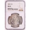 1881-S $1 Morgan Silver Dollar Coin NGC MS63 Great Toning