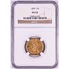 1899 $5 Liberty Head Half Eagle Gold Coin NGC MS62