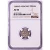 1548 KB Hungary Denar 'Madonna and Child' Coin NGC AU50