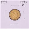 1843-O $2 1/2 Liberty Head Quarter Eagle Gold Coin