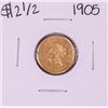 1905 $2 1/2 Liberty Head Quarter Eagle Gold Coin