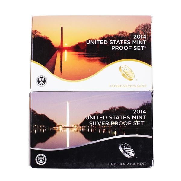 Lot of (2) 2014 United States Mint Proof Sets
