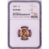1957 Proof Lincoln Wheat Cent Coin NGC PF69RD