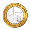 Image 1 : .999 Silver Golden Gate Las Vegas, Nevada $10 Casino Limited Edition Gaming Token