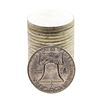 Image 2 : Roll of (20) Brilliant Uncirculated 1963-D Franklin Half Dollar Coins