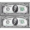 Image 1 : Lot of (2) 1934A $10 Federal Reserve Notes Philadelphia