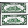 Image 2 : Lot of (2) 1934A $10 Federal Reserve Notes Philadelphia