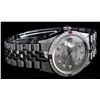 Image 3 : Rolex Men's Stainless Steel Gray Diamond & Ruby Oyster Perpetual Datejust Wristwatch