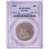 1855 Arrows Seated Liberty Half Dollar Coin PCGS XF40