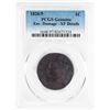 1826/5 Coronet Large Cent Coin PCGS Genuine Environmental Damage XF Detail