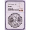 1997 $1 American Silver Eagle Coin NGC MS69