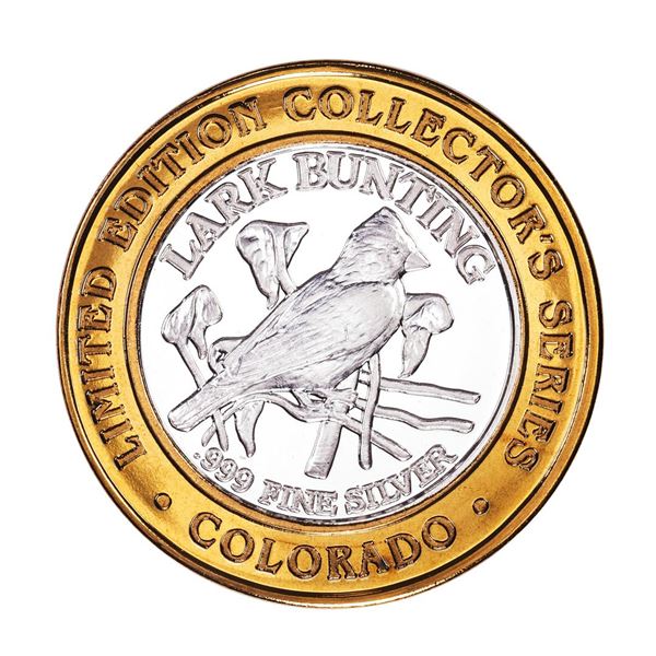.999 Silver The Great State of Colorado Collector's Series Gaming Token