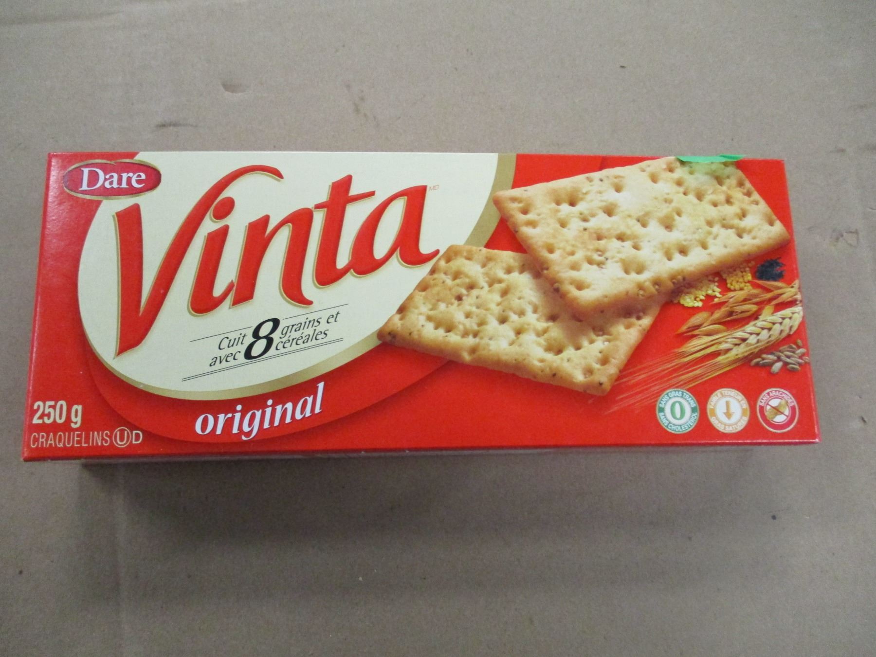 VINTA CRACKERS (250 G) PER BOX