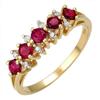 Image 1 : Fine Jewelry Ring 1.08 ctw Ruby & Diamond 14K Gold
