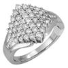 Image 1 : Ring 1.0 ctw Diamond 14K White Gold Fine Jewelry