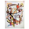 Image 1 : Alfred Gockel, "Jam Session" Hand Signed Limited Edition on Canvas with Letter of Authenticity.