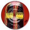 Image 1 : Steve Kaufman (1960-2010) "COHIBA" Hand Painted Plate, Hand Signed with Letter of Authenticity.