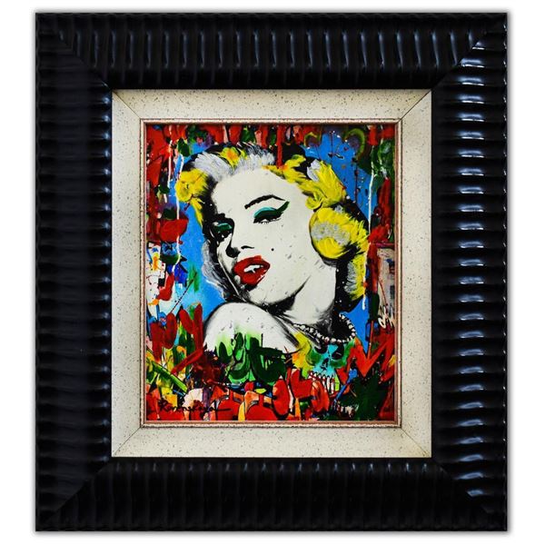 Nastya Rovenskaya- Mixed Media "Marilyn Monroe I"