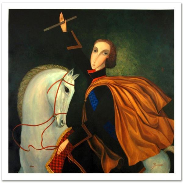 Sergey Smirnov (1953-2006), "Peter The Great: Emperor" Limited Edition Mixed Media on Canvas (36" x 