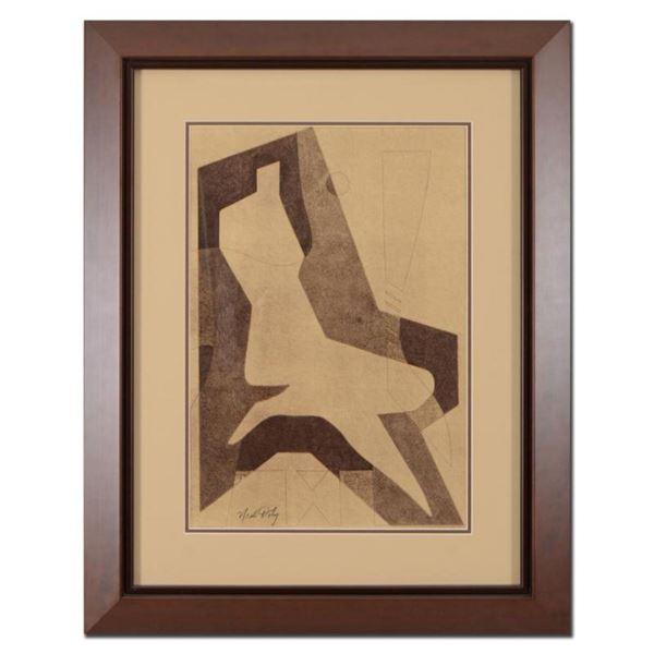 Neal Doty (1941-2016), Framed Original Mixed Media Linocut, Hand Signed with Certificate of Authenti