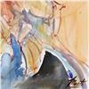 Image 2 : Marta Wiley, Framed Original Mixed Media Painting, Hand Signed and Thumb Printed with Letter of Auth