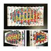 Image 1 : E.M. Zax- One-of-a-kind 3D polymorph mixed media on paper "Boom"