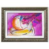 Image 1 : Peter Max- Original Mixed Media "I Love the World"