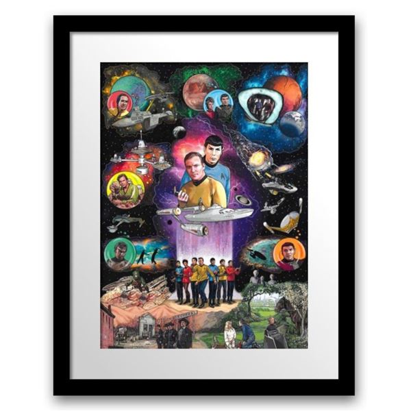 Charles Fazzino- 3D Construction Silkscreen giclee on paper "STAR TREK: THE BEGINNING"