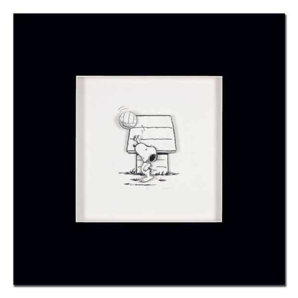 Peanuts, "Champ" Hand Numbered Limited Edition 3D Decoupage with Certificate of Authenticity.